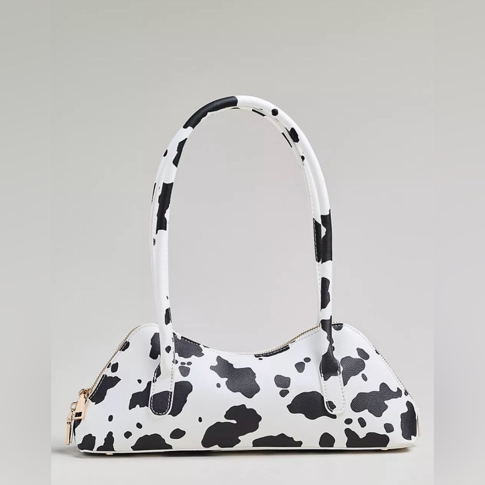 Anthropologie Melie Bianco Dakota Shoulder Bag Black White - Picture 2 of 8